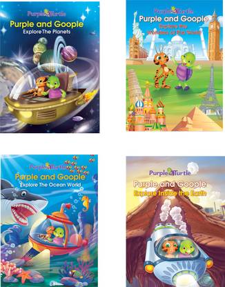Purple Turtle Story Books (Combo Of 4 Story Books - Purple And Goople Series)
