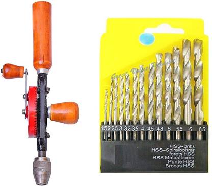 Scorpion Hand Drill Machine 1/4 +Drill Bit Set 13 Pcs Hand Drill Machine 1/4 +Drill Bit Set 13 Pcs Rotary Tool