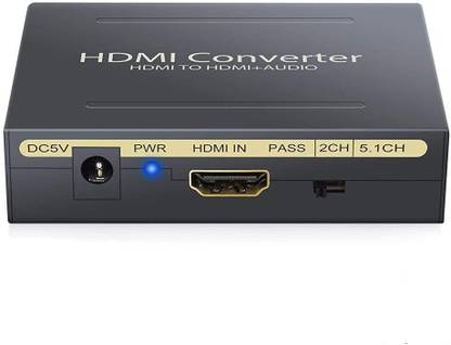 All mobile solution HDMI To HDMI Audio Extractor 1080p (SPDIF +L/R) (AY60) (AMS-EXT-0086) Media Streaming Device