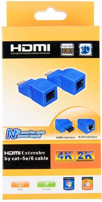 ROTO LAN RJ 45 to HDMI Converter / HDMI Extender. Extend HDMI signal to 10 meters (4kx2k) or even 30 meters (1080p) through a single network Cat-5e / 6 cable. Signal source of HDMI player, such as DVD, PS3, STB, etc. Use Cat-5e / 6 network cable to connect RJ45 port of transmitter and receiver. Plug the HDMI plug into the HDMI monitor, such as HDMI TV and HDMI projector. The HDMI extender has many features and powerful functions, such as The sender and receiver are used in pairs without setting. Cat-5e / 6 network cable can replace HDMI cable to realize long-distance transmission. Signal rate is up to 2.5Gbps, supporting 1080p. Compatible with HDCP. No external power supply is required Media Streaming Device