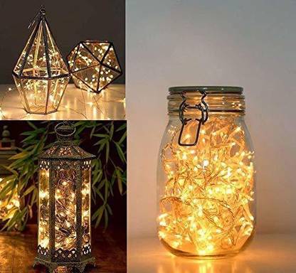 MVDSales ™96 Led 10 Meter Fairy String Led Light 8 Lighting Modes Warm White Candle