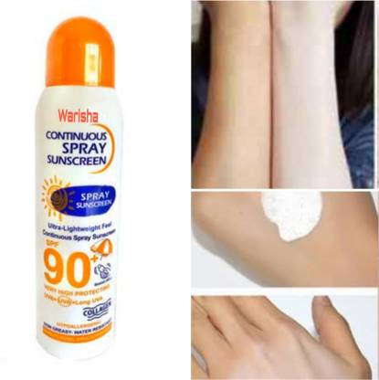WARISHA Sunscreen - SPF 50 PA++ Countinuous spray sunscreen instant whitening hydration spf 90 spray