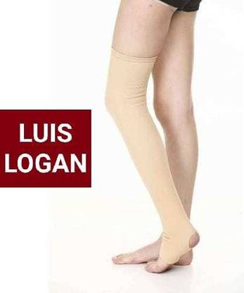 LUIS LOGAN Varicose vein Stocking (Classic Pair) Below Knee-For Pain and Swelling(Size - L) Knee Support