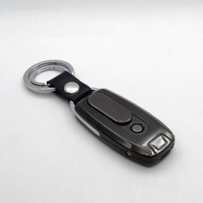Explorer ™ Fashion Key Chain Lighter Fashion Car Keys Rings Design Cigarette Lighter Keychains for All Keys Keyring for Men Metal Body Lighter Cum Torch Cigarette Lighter