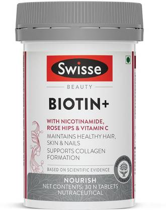 Swisse Beauty Biotin+ With Nicotinamide, Rose Hips & Vitamin C