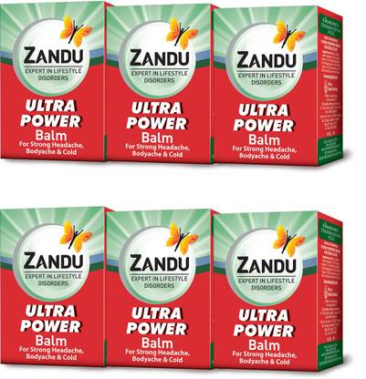 ZANDU Ultra Power Balm 8ml - PACK OF 6 Balm