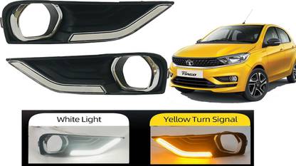Autofasters Car Daytime Running Light with Turn Indicator For Tata Tiago 2020 Car Fancy Lights