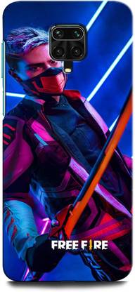 GRAFIQE Back Cover for POCO M2 Pro FREEFIRE, JUEGO, GUN, METAL, FIRE, BACKGROUND, GAME