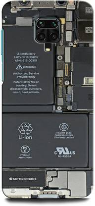 GRAFIQE Back Cover for REDMI Note 9 Pro Max I PHONE X, DESIGN, BATTERY, IPHONE X INSIDE, X RAY