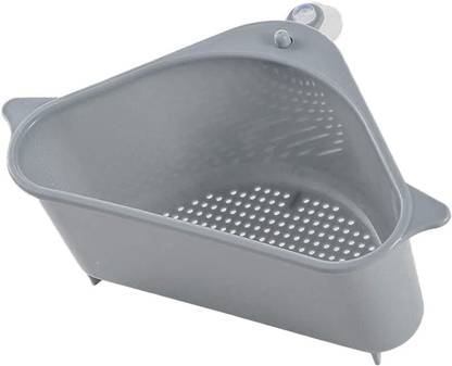 MOHAK Multipurpose Kitchen Corner Sink Strainer Basket Dish Organizer Tray Colander