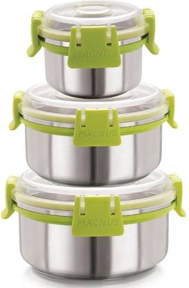 Magnus Steel Grocery Container  - 100 ml, 300 ml, 450 ml