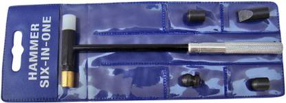 Scorpion Jewelers Multi Purpose Hammer with 6 interchangeable Heads with pouch Speciality Hammer