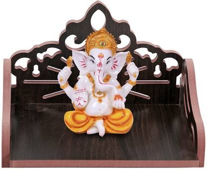 Cutout Design Engineered Wood Home Temple (Y21 , Hindolo) Solid Wood Home Temple