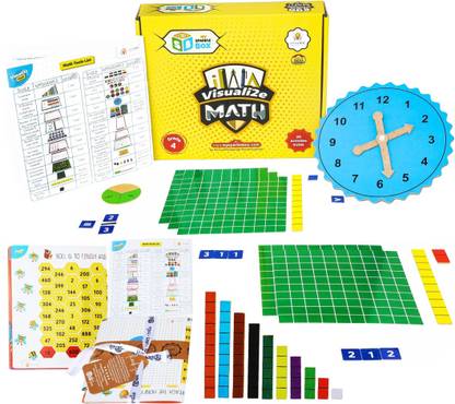 Sparklebox Math Learning Kit for kids Grade 4 |24 activities| 2 Age 8-10 Max| STEM Learning and Education with Manual Activity.