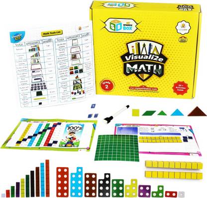 Sparklebox Math Learning Kit for Grade 1 | Age group 4-7 | Educational Toy And Mental Games With 20 concepts learning activities | Fun Number Counting, Addition and Subtraction.