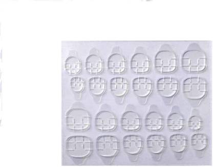 skyro 10 Sheet Nail Glue Tab, jelly sticker for nail art, Double-Sided Nail Glue Sticker
