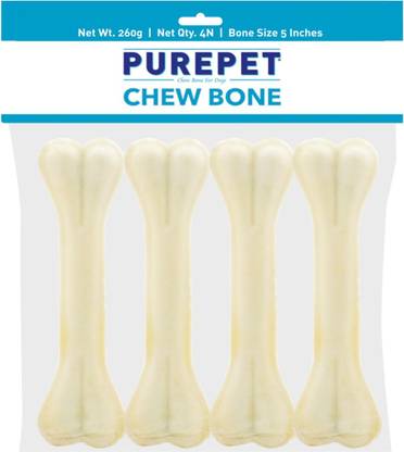 purepet Pressed Chew Bone, 5 inches - Pack of 4 Dog Treat