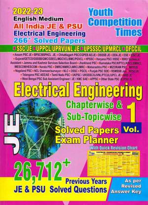 All India JE & PSU : Electrical Engineering Vol.-1 (Chapterwise & Sub-Topicwise) Solved Papers Exam Planner (English Medium)