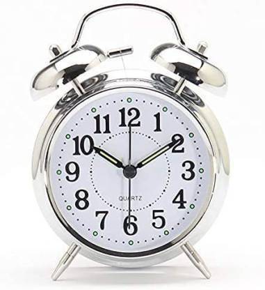 REGIME Analog Silver Clock