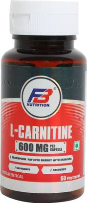 FB Nutrition L-Carnitine 600 MG Per Capsule, Transform Fat Into Energy with Exercise, Endurance