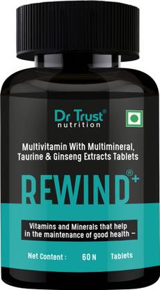 Dr Trust USA Rewind plus Multivitamin, Multimineral & Ginseng Extract Supplement Capsules