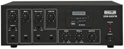 Ahuja Amplifier SSB-80DFM with USB, SD Card,Bluetooth, and FM INPUTS, Black