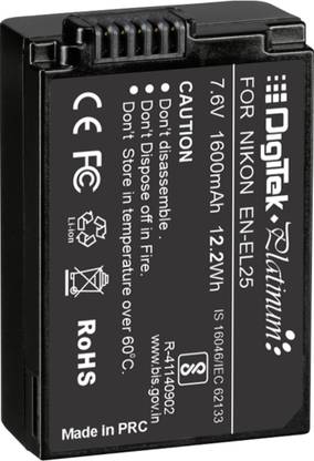 DIGITEK Platinum Extra Power Secondary Li-ion Rechargeable  for EN-EL25  Battery