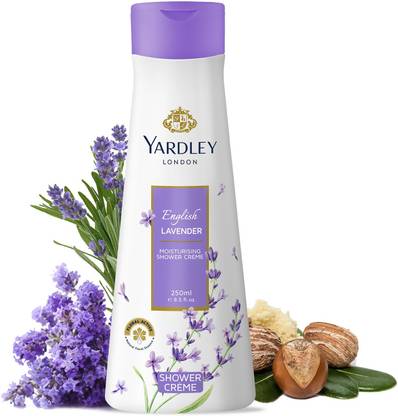 Yardley London English Lavender Moisturising Shower Crme (Body wash), With Natural Floral