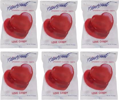 HART BEAT CORAZON BELOVED CANDY STRAWBERRRY 150GM (PACK OF 6) STRAWBERRRY Candy