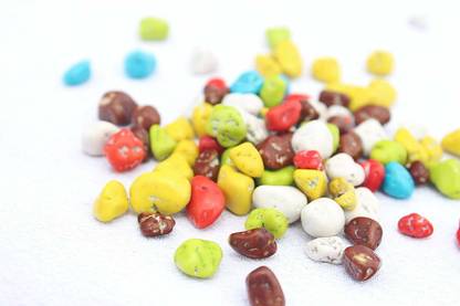 Nutro Cart Stone Candy ( Pebbles/Soft ) - Rock Candy | Milk Stone Chocolate | Rock Shape Chocolate (Choco Rocks) (1800) Chocolate Candy