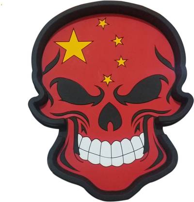 Znee Smart Non Slip, Anti Slip, Anti Skid Mats/Pad Skull -China Flag Car Dashboard Cover