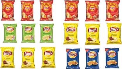 Lay's multi flavours combo pack B8] Chips