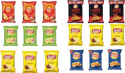 Lay's multi flavours combo pack B7 Chips
