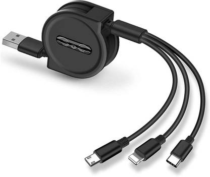 Wifton Lightning Cable 1.2 m IVV®-35-BG-Multi Retractable 3.0A Fast Charger Cord