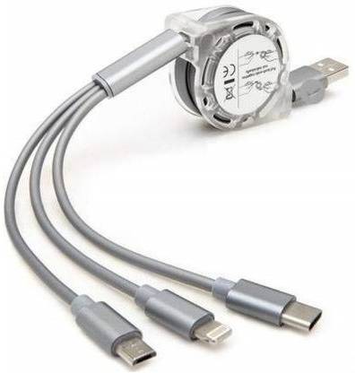 Wifton Micro USB Cable 1.2 m ™ XXX-67-3-in-1 USB Charge Cord with Phone/Type C/Micro USB