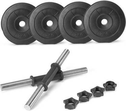 SHINE SPORTS 8kg Dumbbell set Adjustable Dumbbell (8 kg) Adjustable Dumbbell