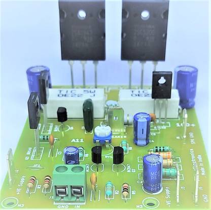 FaithElectro 100W Amplifier board using 2SC5200 2SA1943 Power Transistors for Home Audio Electronic Components Electronic Hobby Kit