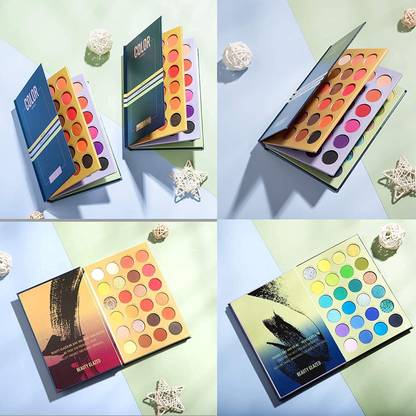 HUDABAR Eyeshadow Palette 72 Colors Mattes And Shimmers High Pigmented Color Book Palette (Multi) 60 g