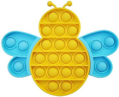 Ladila Honey Bee and Flower Pop it Fidget Toy (Multicolor) Pop It Gag Toy