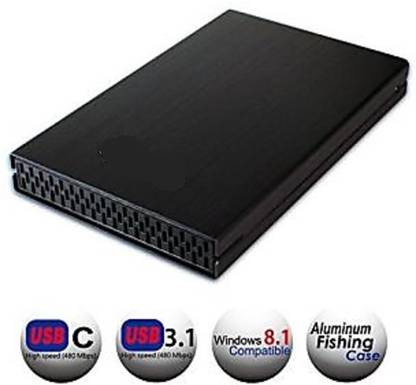 SP 2.5'' Type-C Hard Drive Enclosure USB3.1 Gen2 Type-C to SATA3.0 for SSD/HDD Below 9.5mm Thickness, UP to 4TB [Hard Drive NOT Included] 2.5 inch C type