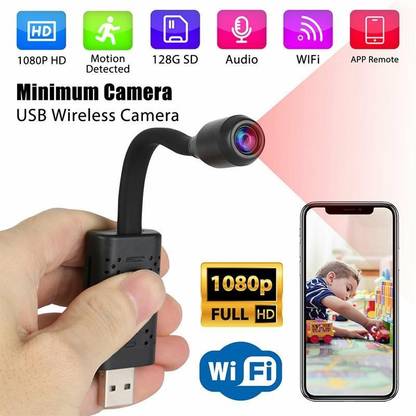JRONJ HD Smart Mini Wifi Camera Real-Time Surveillance USB DV Ip Camera Loop Recording Mini Camera Video Audio Recorder Security Camera