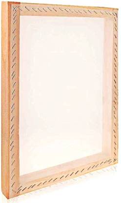 crm Screen Printing Frame with Mesh Wooden A3 Size (12x18 Inch)