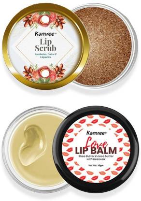kamree Love Lip Balm | Shea Butter | Coco Butter | Beeswax | Soft & Moist/ Natural Multipurpose Lip Scrub for Moisturizer Coco butter, Dates
