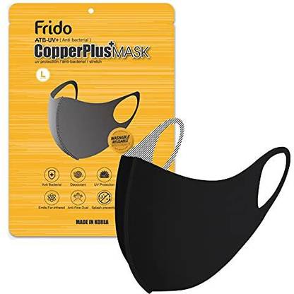 Frido Ultra Comfortable Copper Treated Washable and Reusable Face Mask, Super Breathable and Stretchable Fabric for Ultimate Comfort Reusable Cloth Mask