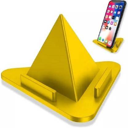RPM TRADERS Pyramid mobile stand yellow all mobile sutable stand Mobile Holder Mobile Holder