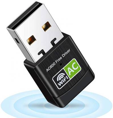 Trustify USB 600 Mbps 5G WiFi Wireless Network Adapter for Desktop PC with 2.4GHz/5GHz High Gain Dual Band USB Adapter