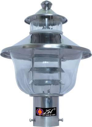OZEL 1 Apple Medium Chrome Gate Light Outdoor Lamp