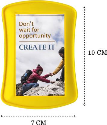 Ab Sab Don't Wait For Opportunity Create IT Rectangle Positive Quote Plastic Paper Weights  with Glossy