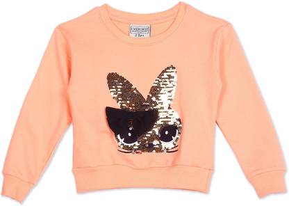 CHEROKEE Round Neck Solid Girls Pullover