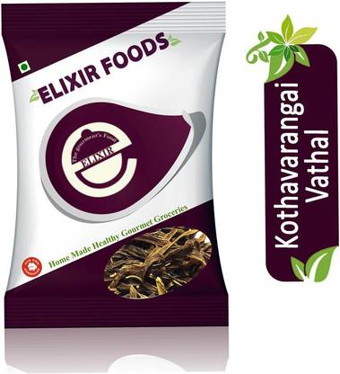 Elixir foods Kothavarangai Vathal | Dried Cluster Beans -250G 250 g